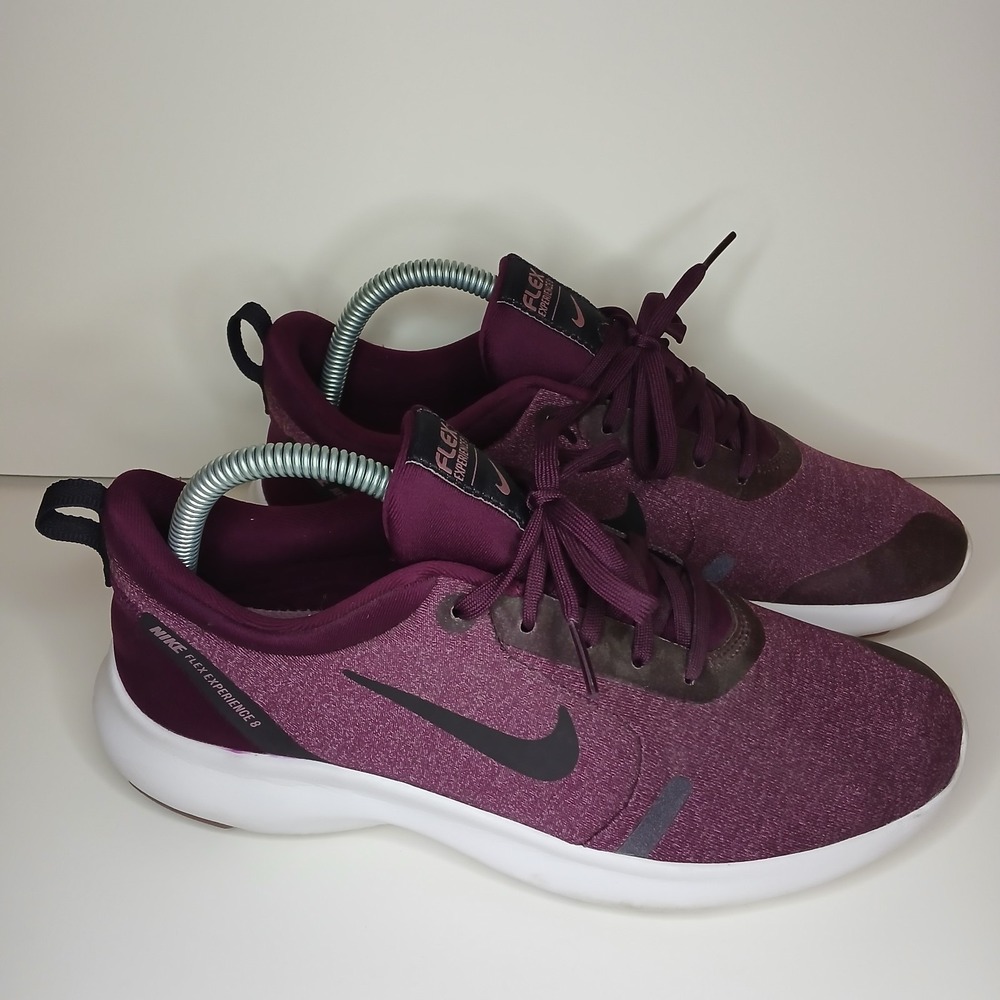 Nike Flex Experience 8 Womens Running Shoes Size 8 Maroon AR4948-600
